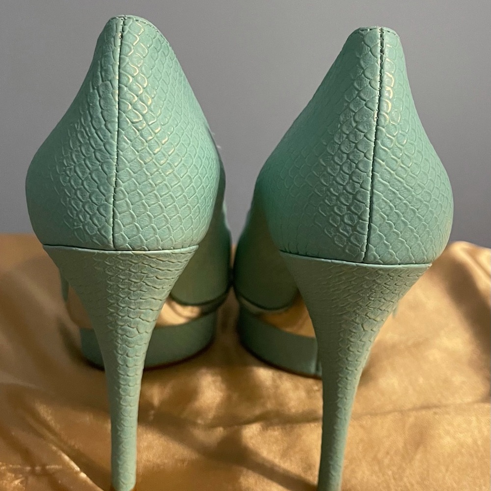 Ladies platform peep toe heel - Picture 2 of 4